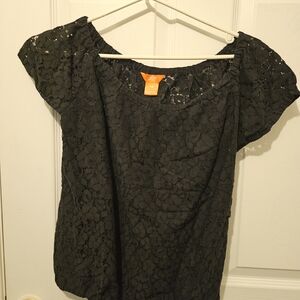 Joe Fresh Black Lace Blouse